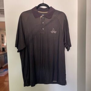 SDP || Men’s Black Mesh Golf Polo Shirt Greyhawk Golf Club || Size L